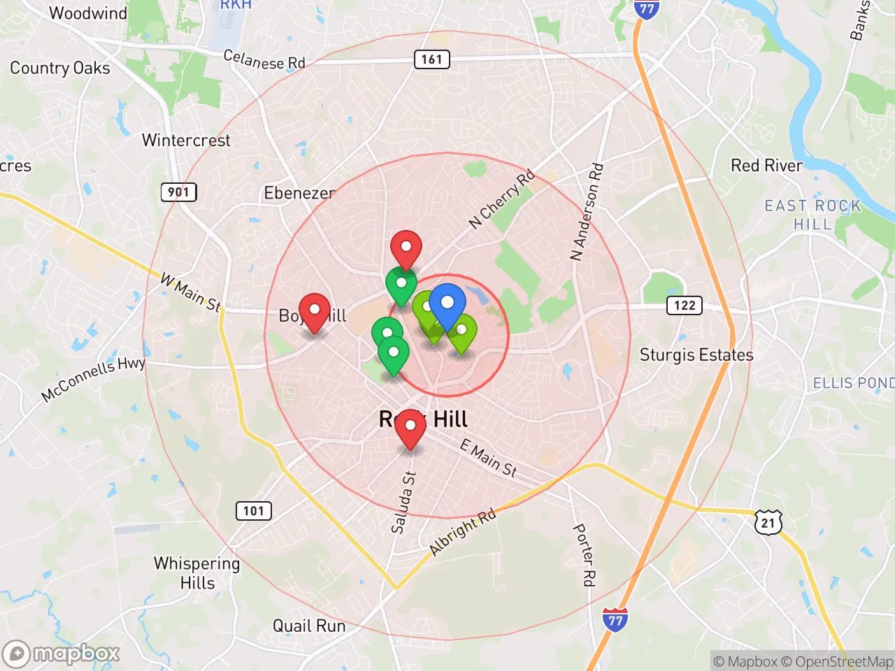 Hood Index scan area