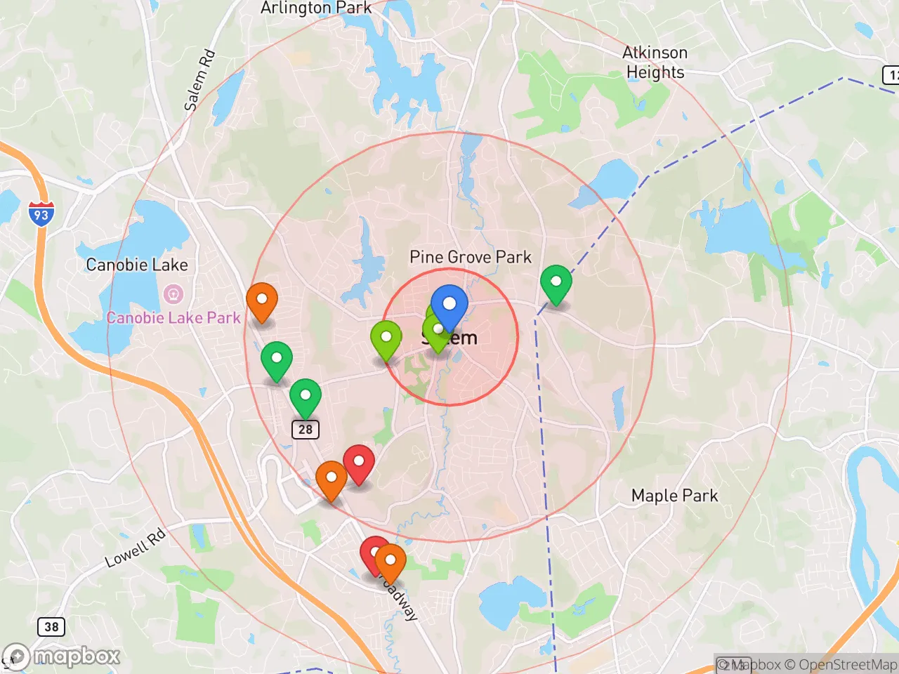 Hood Index scan area