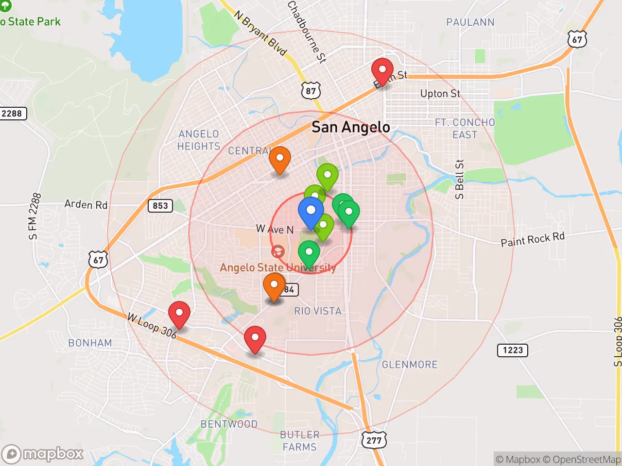 Hood Index scan area
