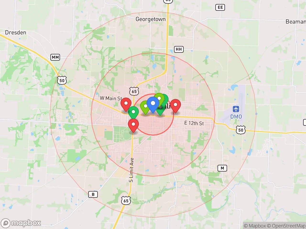 Hood Index scan area