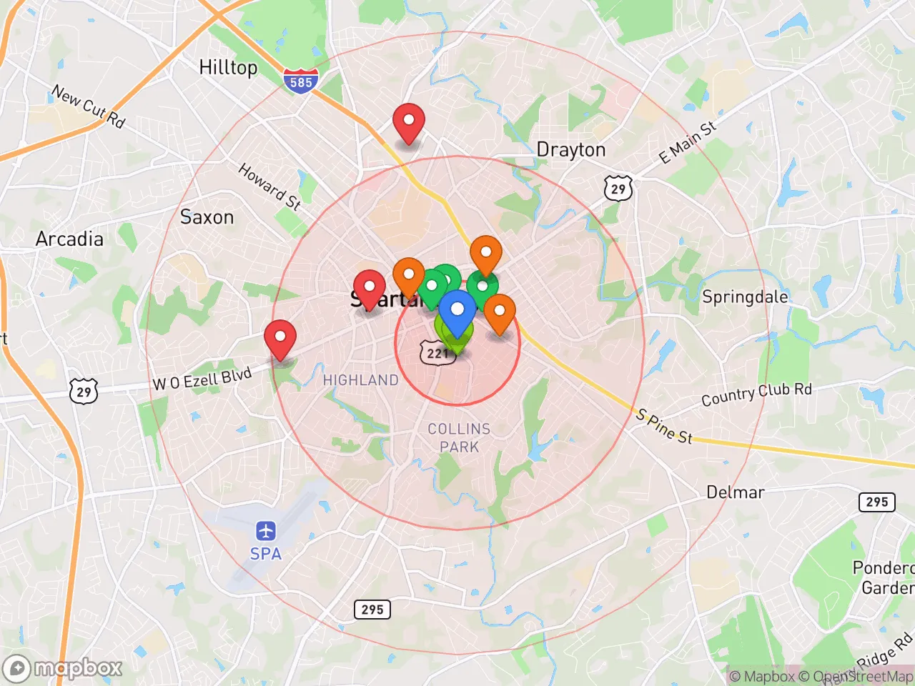 Hood Index scan area