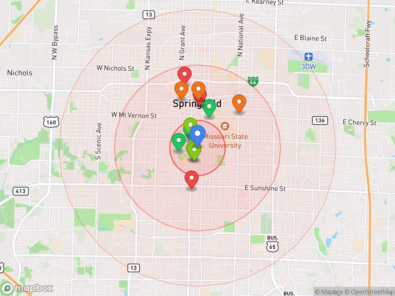 Hood Index scan area