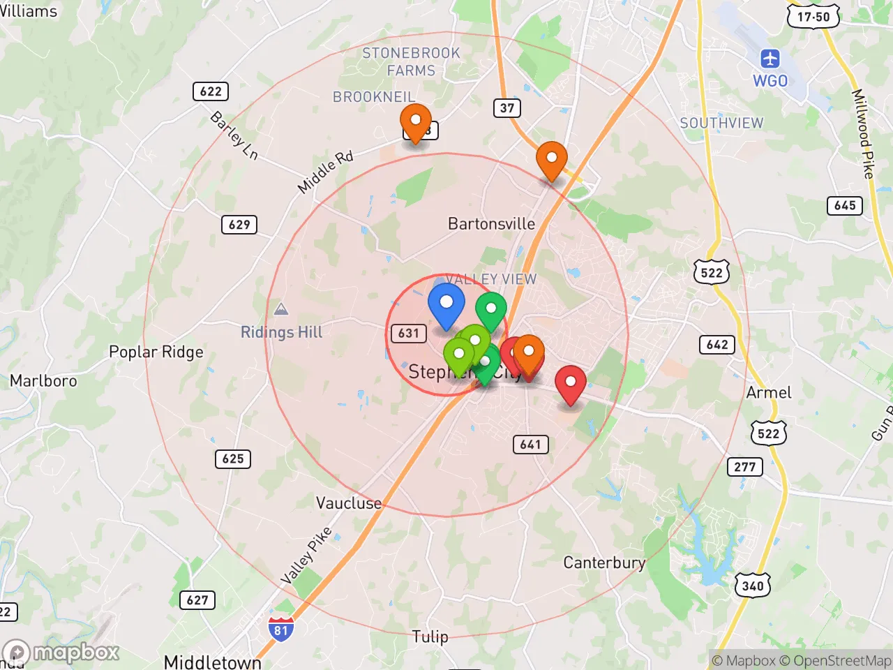 Hood Index scan area