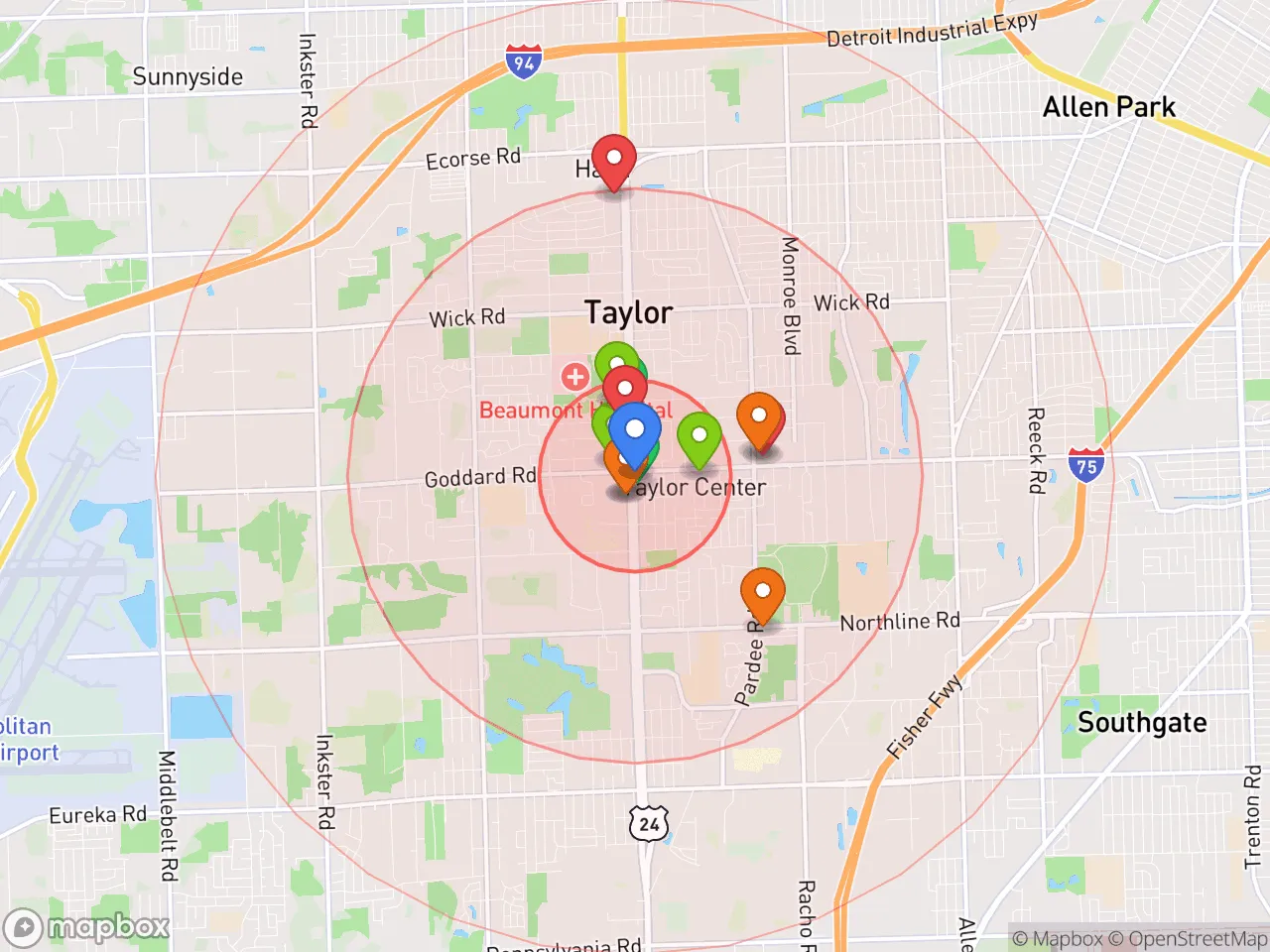 Hood Index scan area
