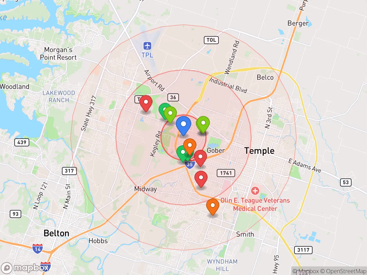 Hood Index scan area