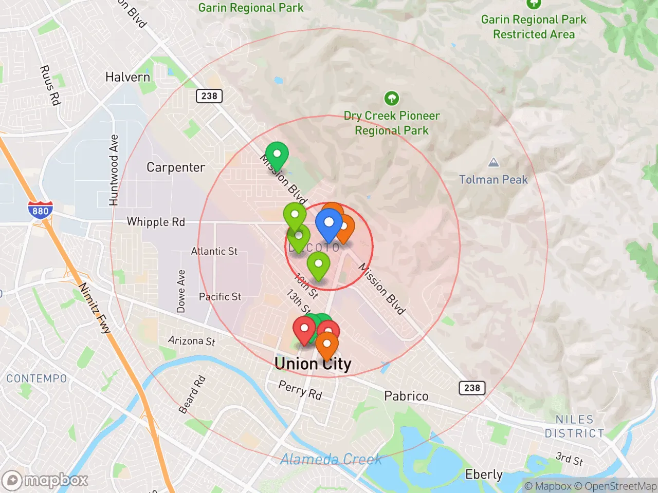 Hood Index scan area