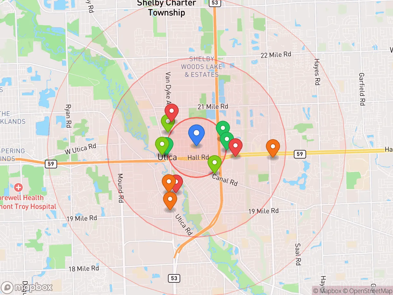Hood Index scan area