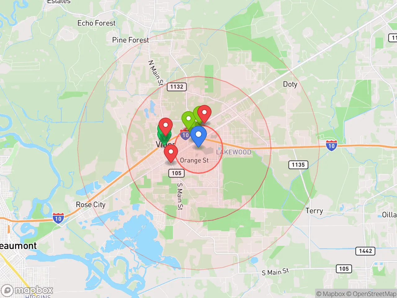 Hood Index scan area