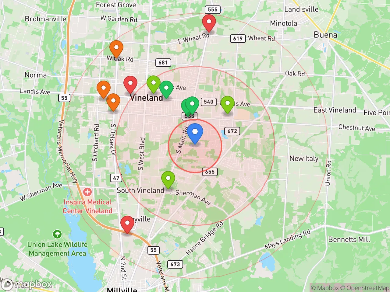 Hood Index scan area