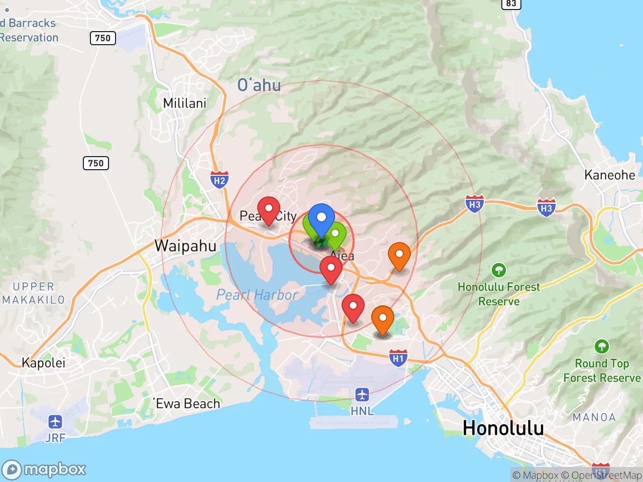 Hood Index scan area