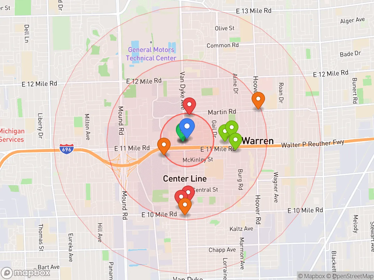 Hood Index scan area