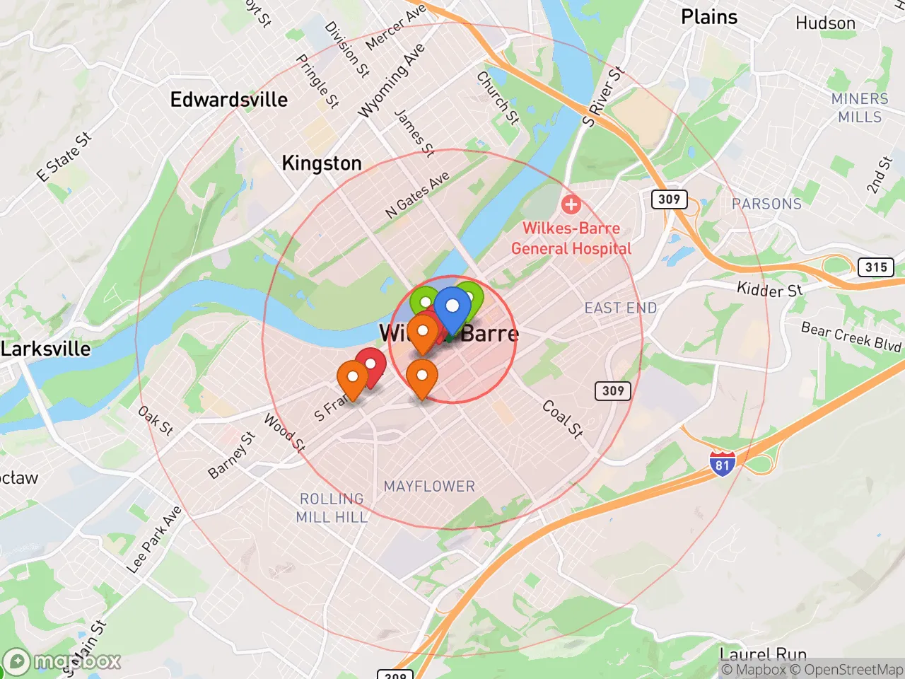Hood Index scan area