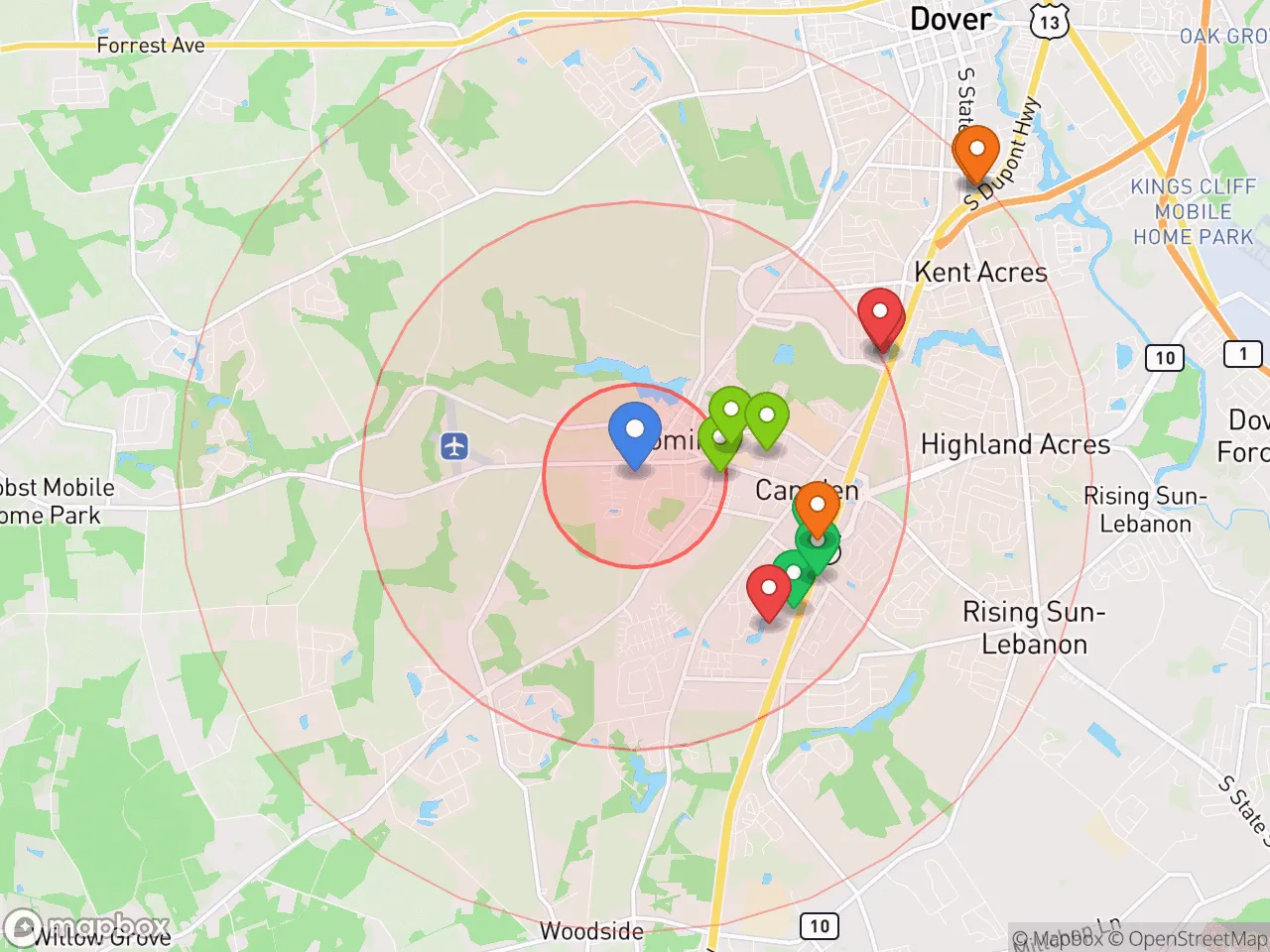 Hood Index scan area