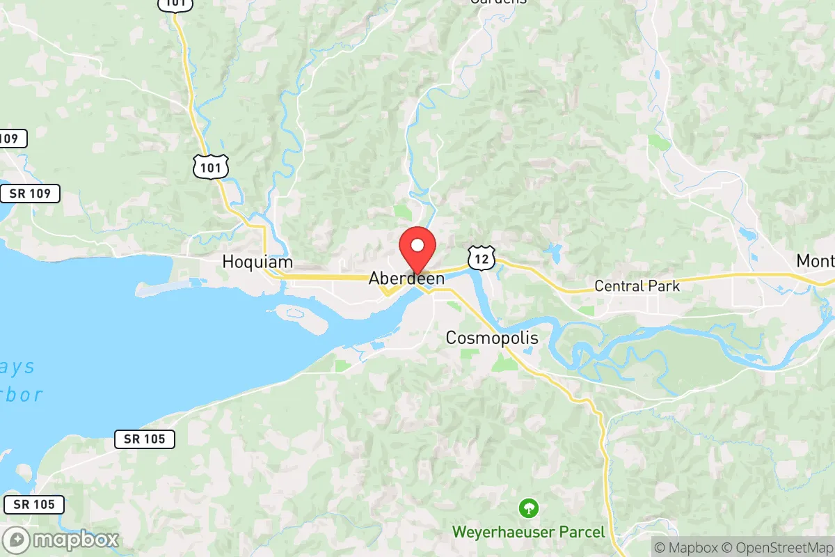 Map centered at 46.9753, -123.8104