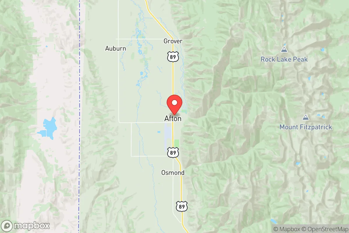 Map centered at 42.7270, -110.9315