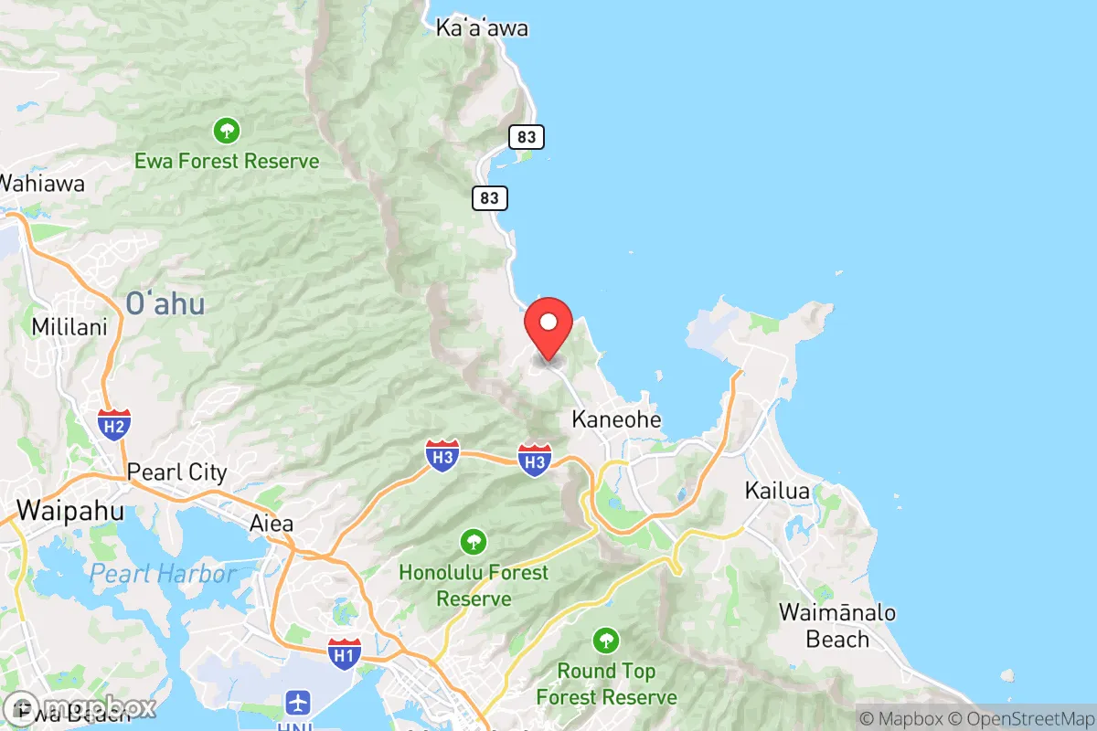 Map centered at 21.4374, -157.8296