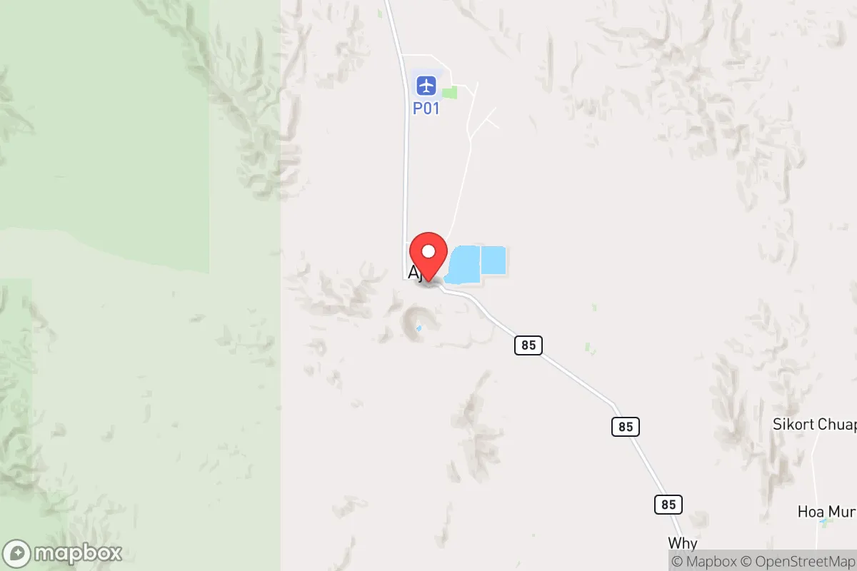 Map centered at 32.3717, -112.8607
