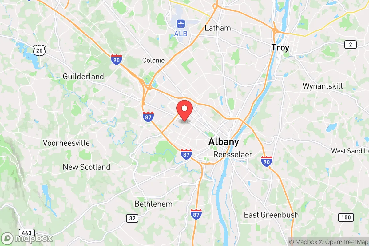Map centered at 42.6664, -73.7987