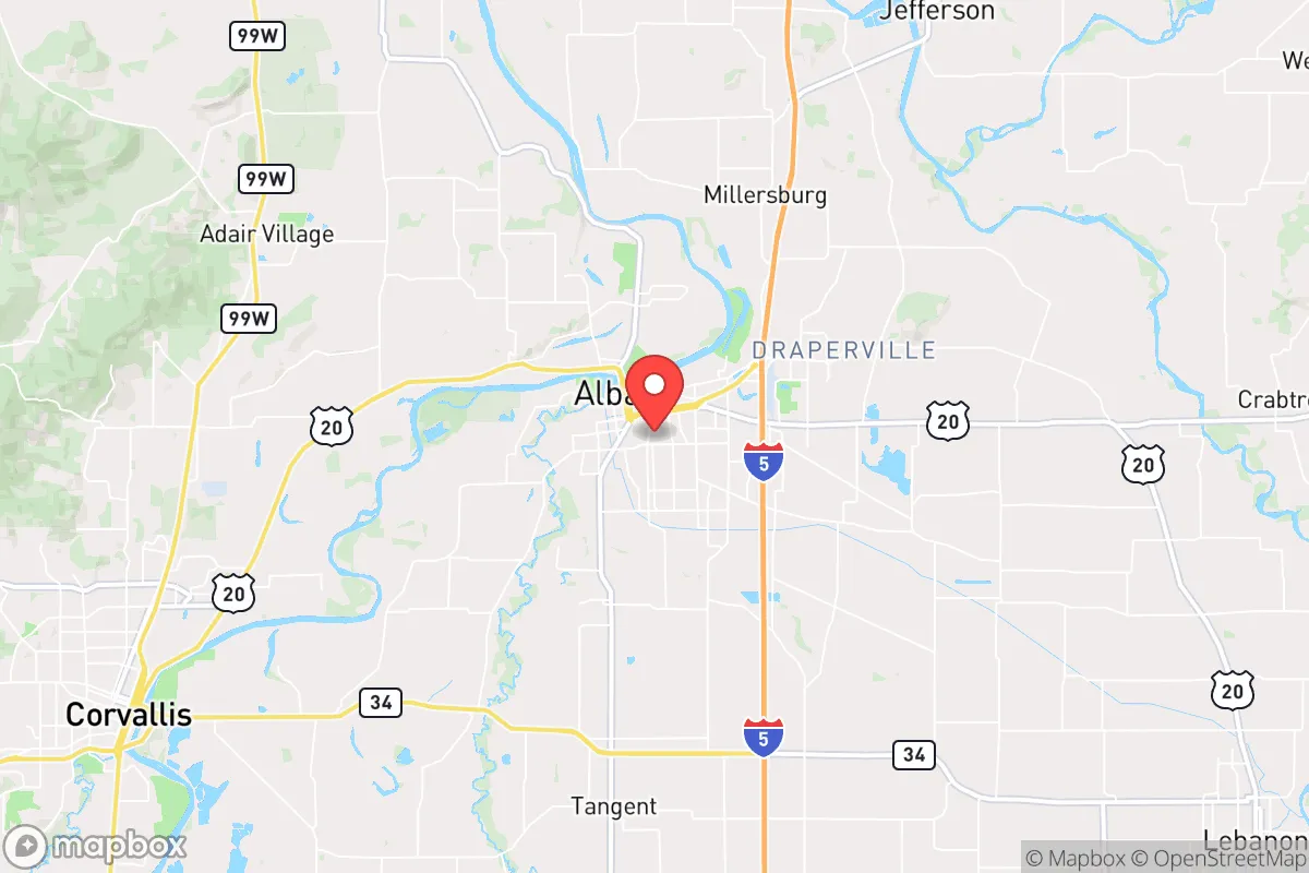 Map centered at 44.6269, -123.0964