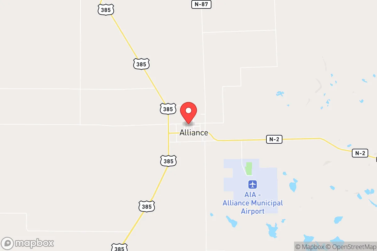 Map centered at 42.1029, -102.8765