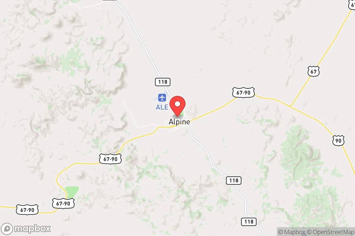 Map centered at 30.3639, -103.6650