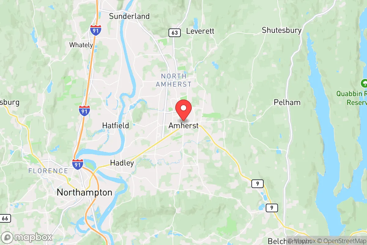 Map centered at 42.3645, -72.5069