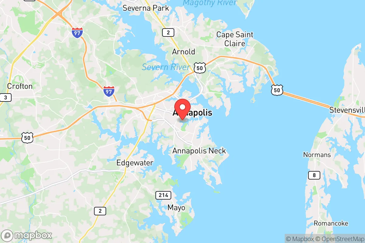 Map centered at 38.9707, -76.5038