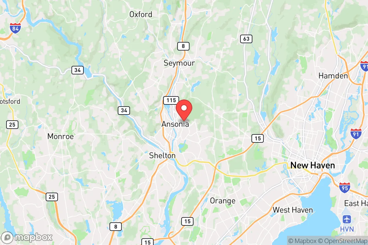 Map centered at 41.3443, -73.0689