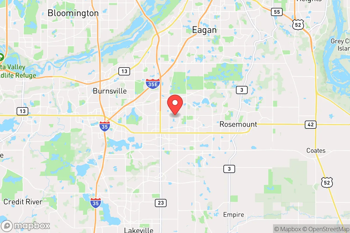 Map centered at 44.7456, -93.2004