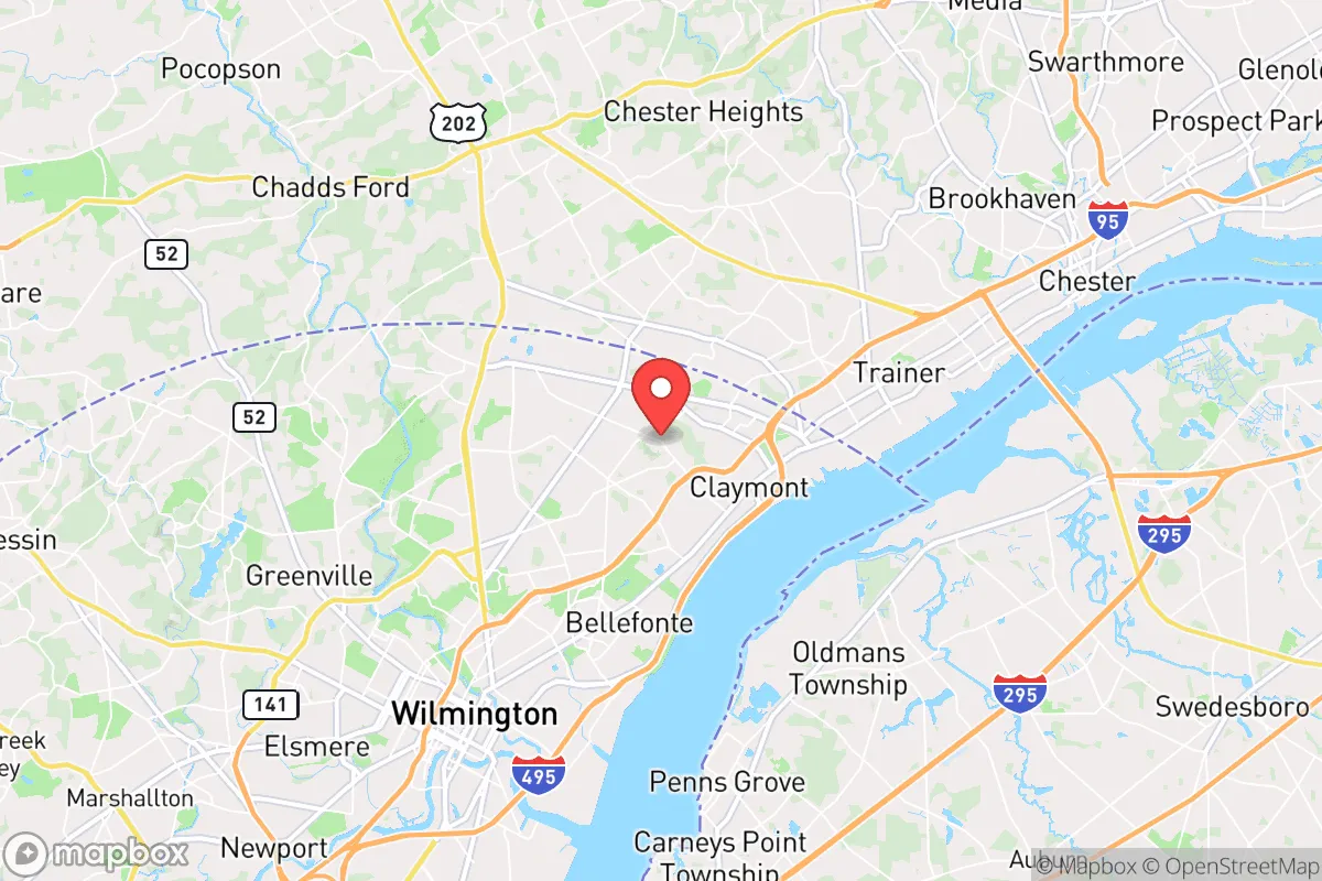 Map centered at 39.8113, -75.4885