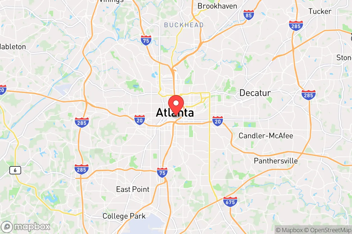 Map centered at 33.7629, -84.4221