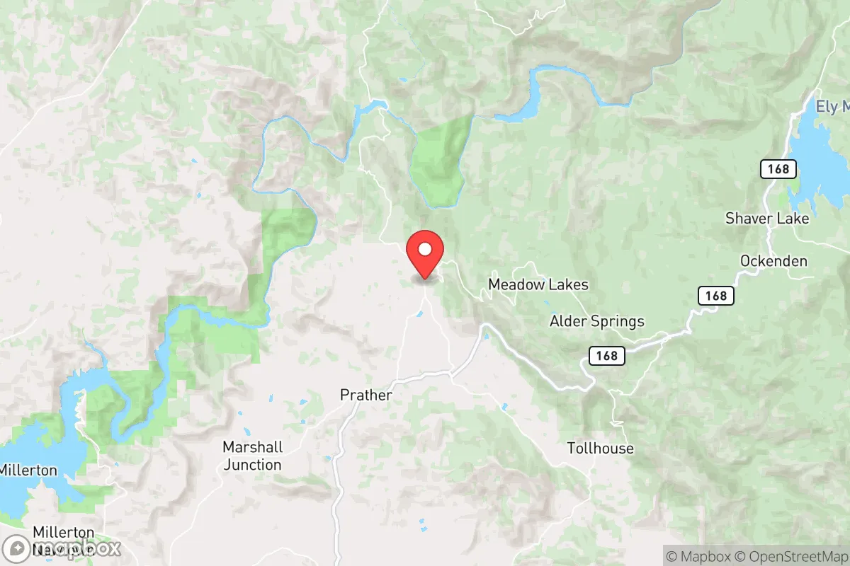Map centered at 37.0808, -119.4854