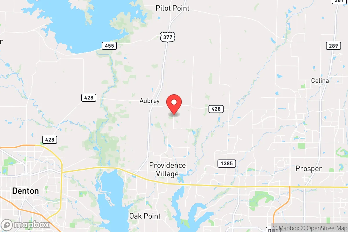 Map centered at 33.2892, -96.9571