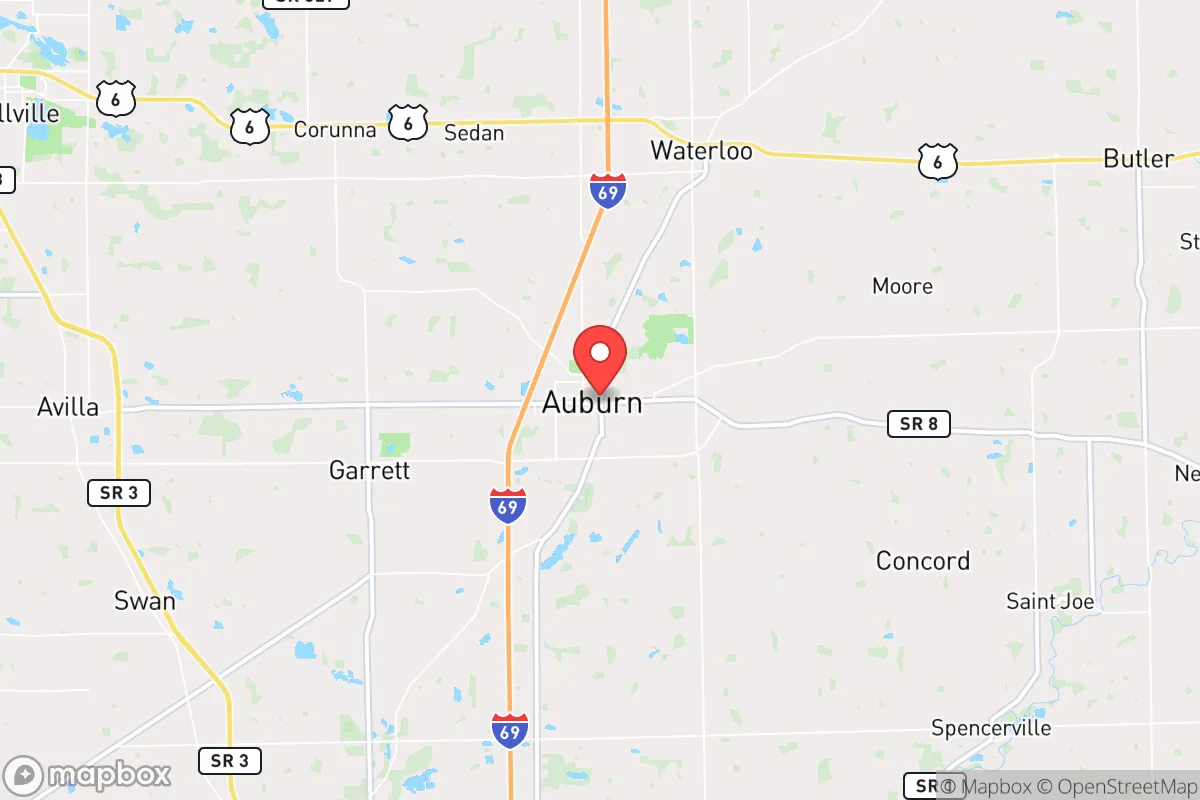 Map centered at 41.3676, -85.0562