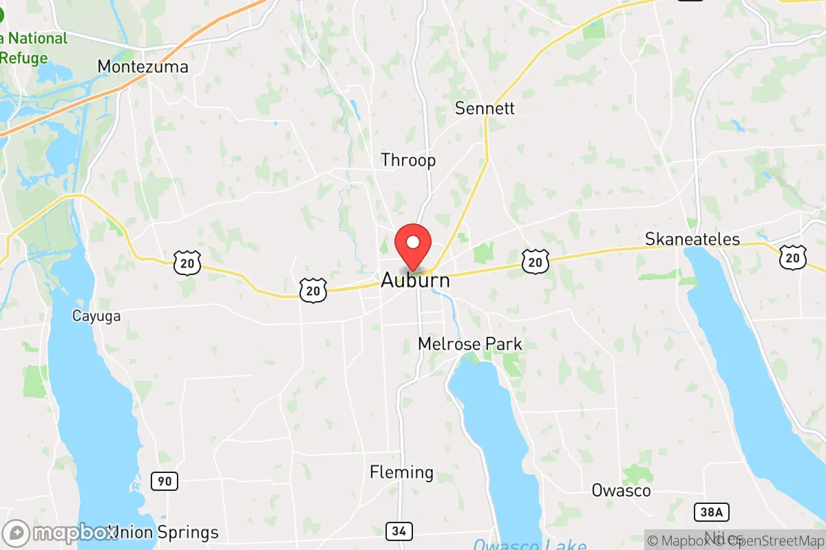 Map centered at 42.9338, -76.5685