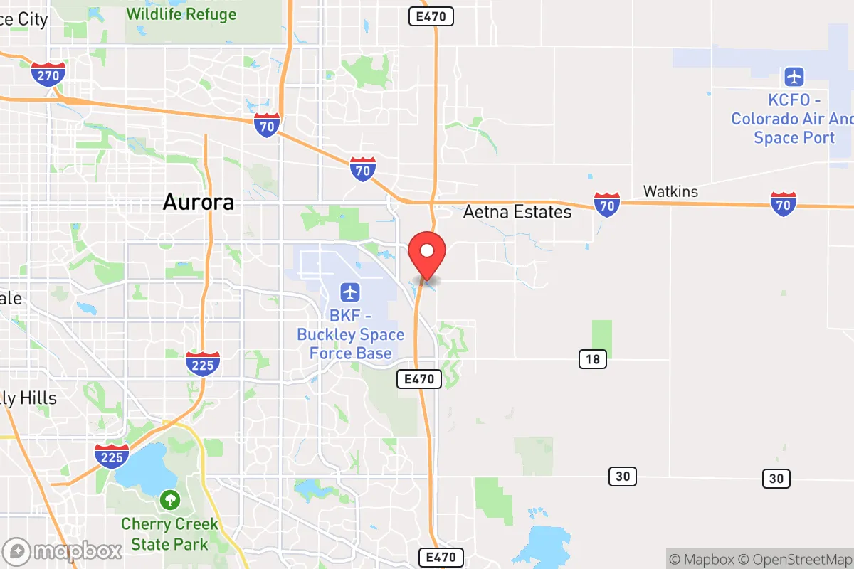 Map centered at 39.7098, -104.7207