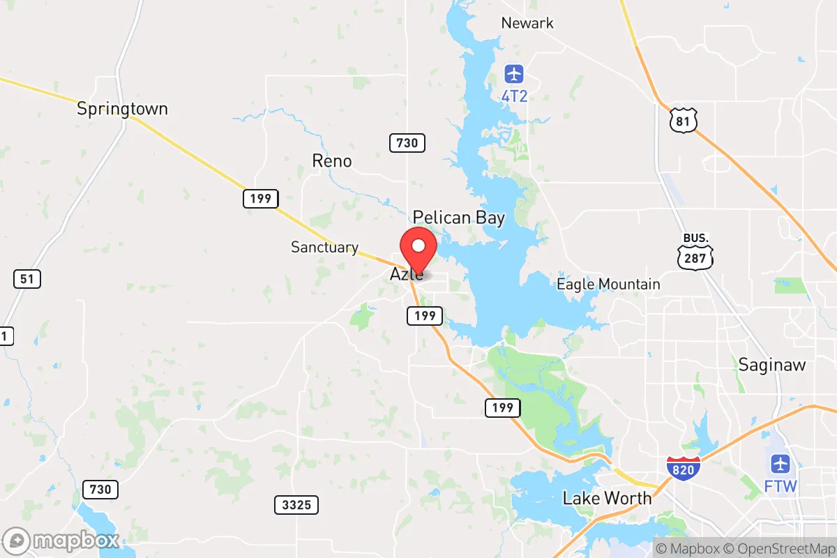 Map centered at 32.8955, -97.5379