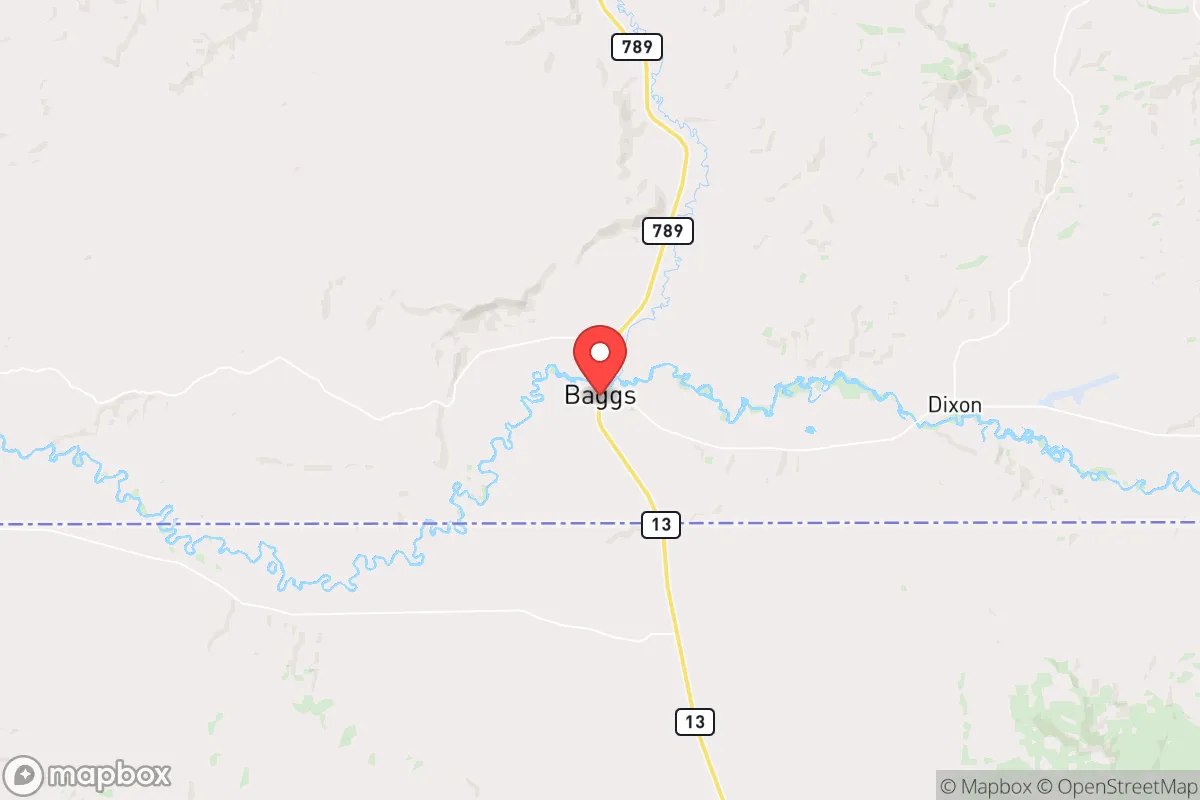 Map centered at 41.0345, -107.6574