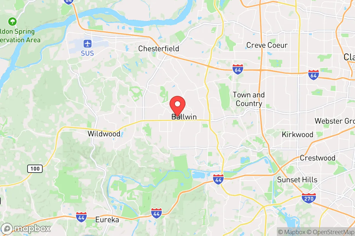 Map centered at 38.5947, -90.5500