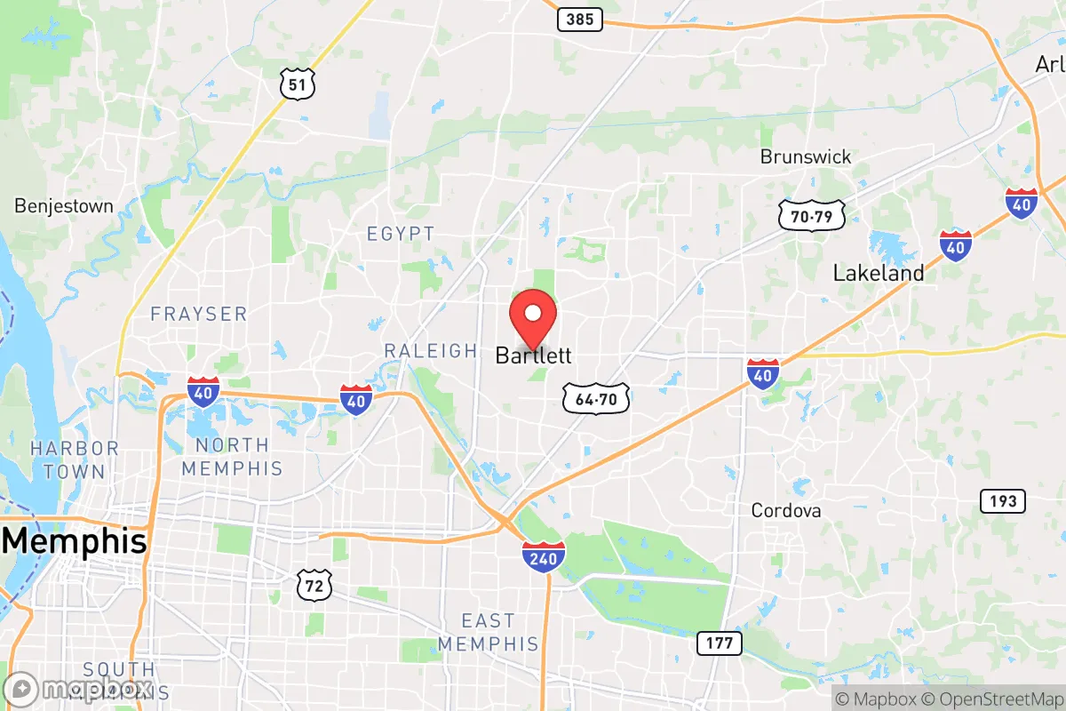 Map centered at 35.2340, -89.8202