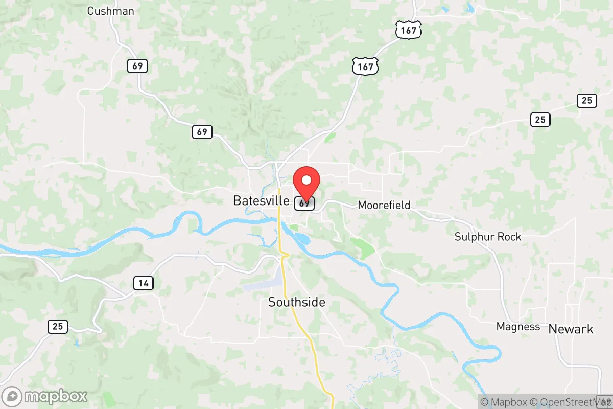 Map centered at 35.7687, -91.6226