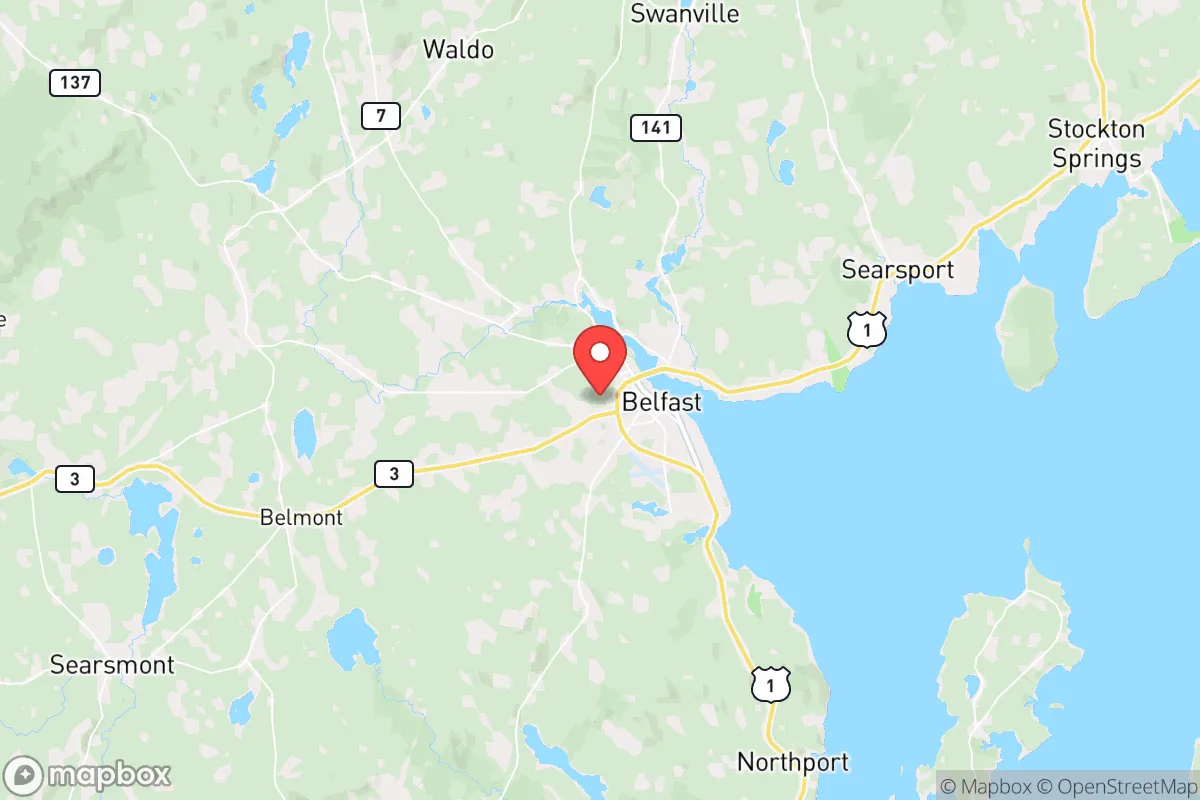 Map centered at 44.4266, -69.0275