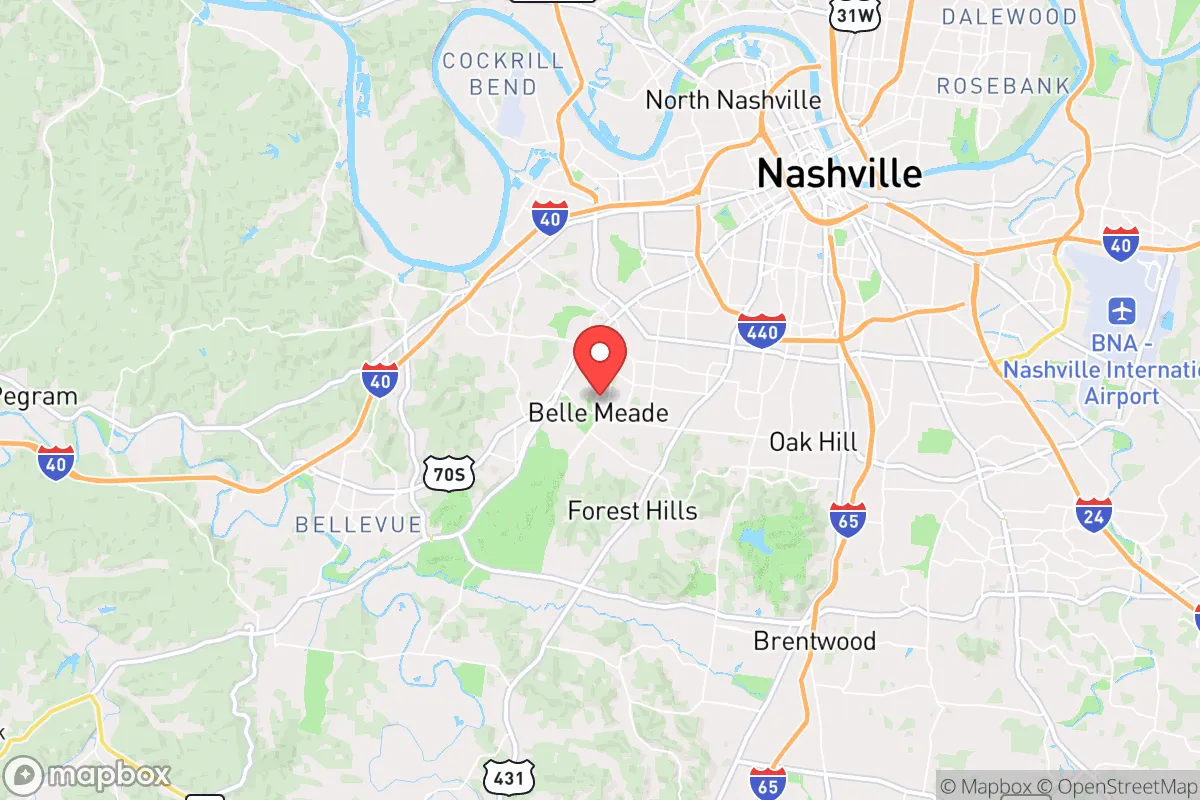 Map centered at 36.0994, -86.8563