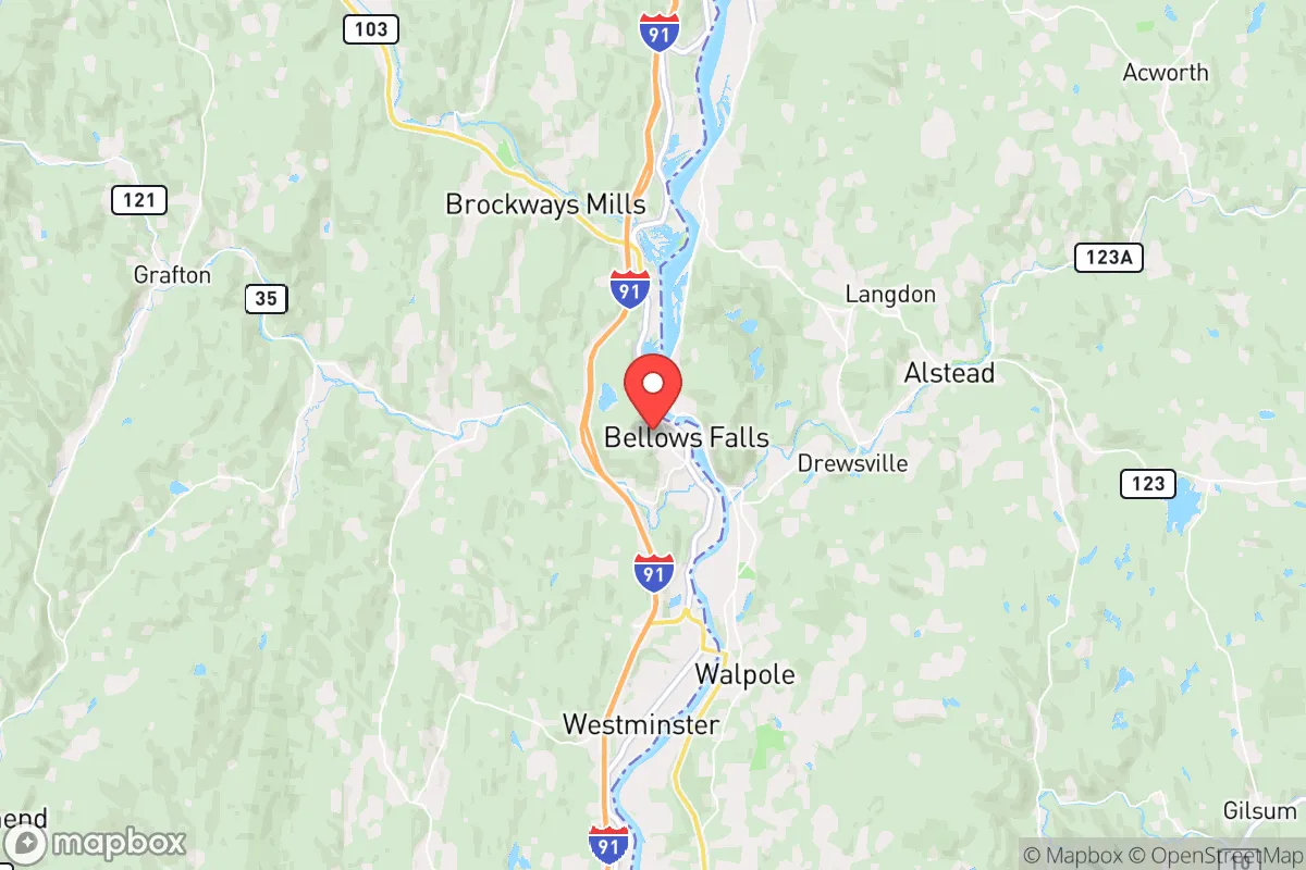 Map centered at 43.1346, -72.4549