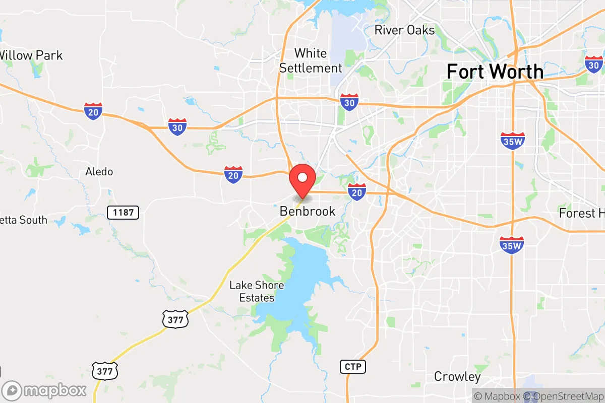 Map centered at 32.6787, -97.4638