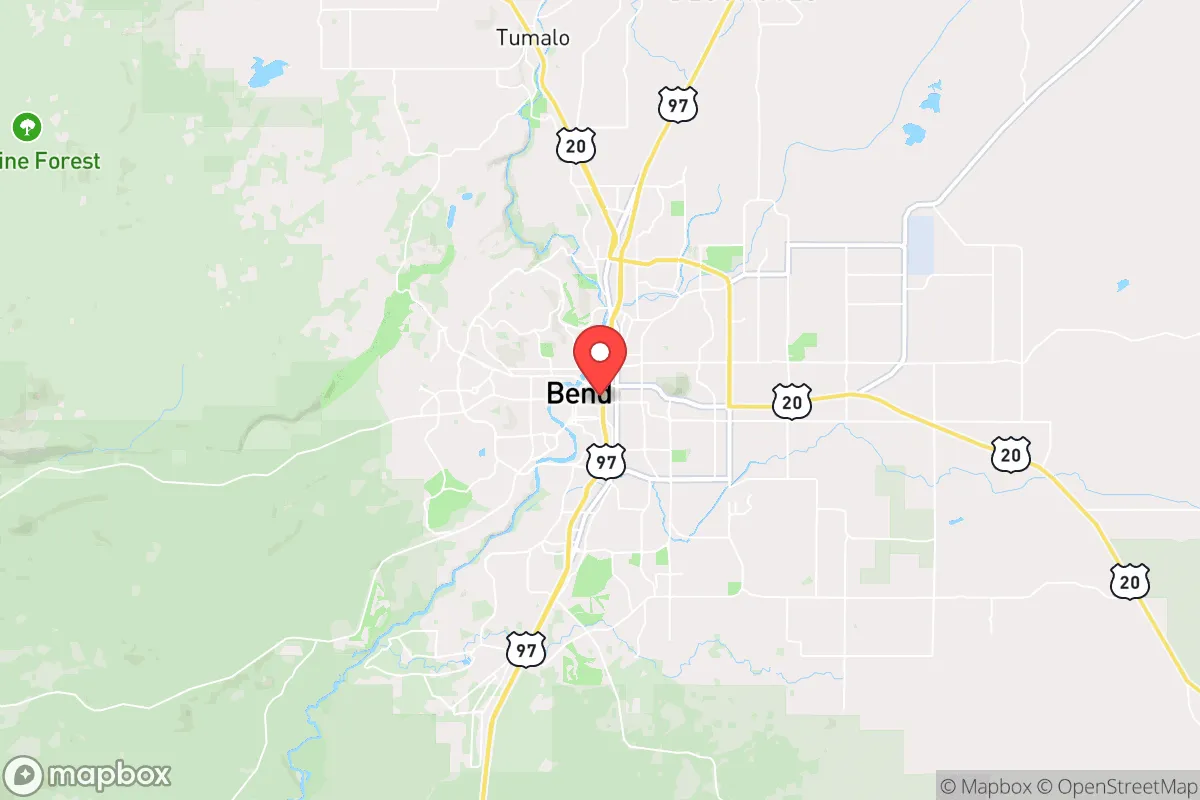 Map centered at 44.0565, -121.3081