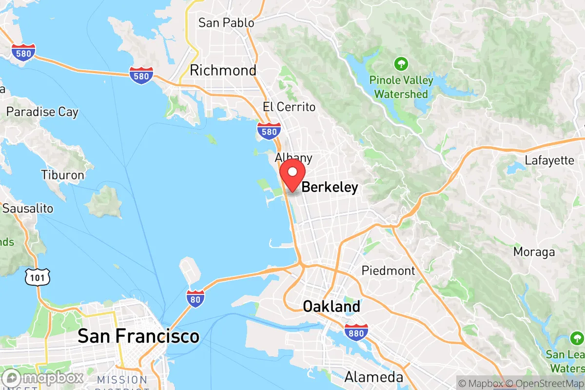 Map centered at 37.8664, -122.2989