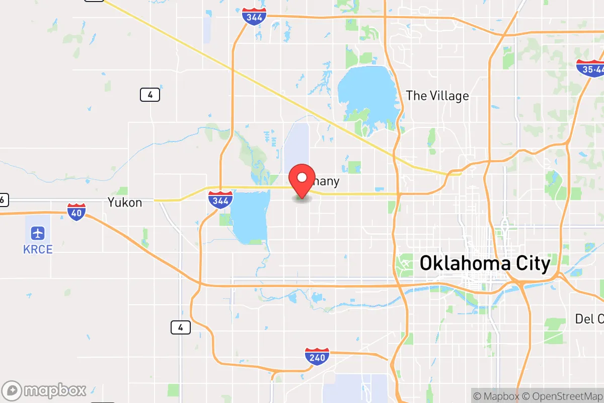 Map centered at 35.5072, -97.6417
