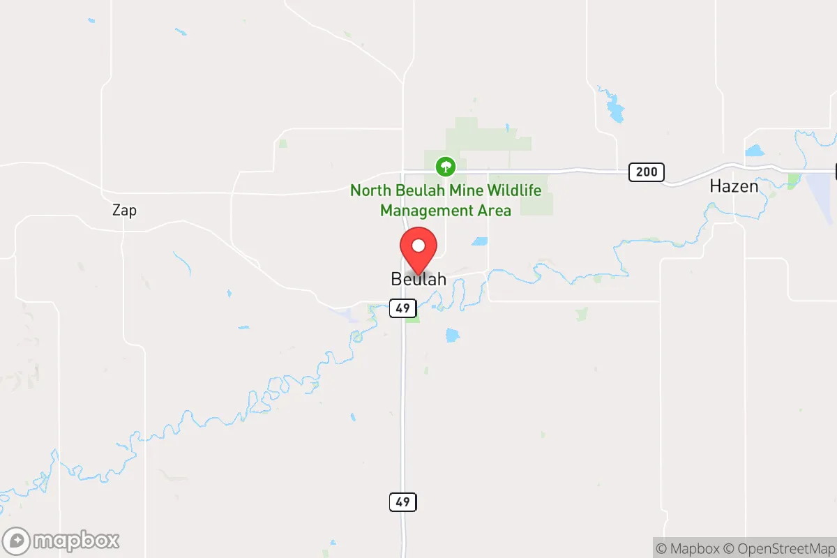 Map centered at 47.2666, -101.7734