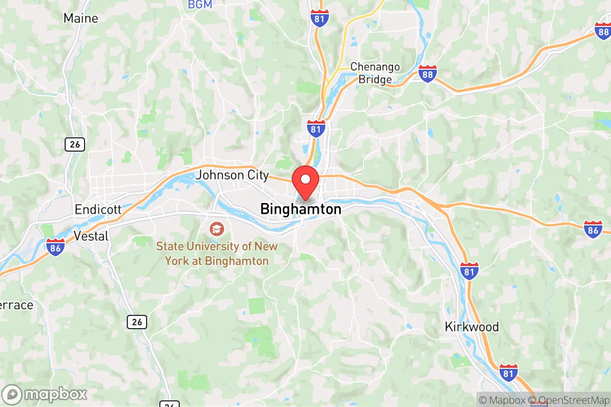 Map centered at 42.1014, -75.9093